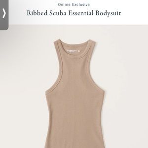 BRAND NEW WITH TAGS Abercrombie Rib Bodysuit Sz XL